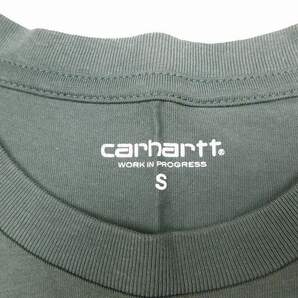 極美品 21SS カーハート carhartt WIP S/S POCKET T-SHIRT Tシャツ カットソー トップス コットン 半袖 コットン ロゴ パッチ I022091 Sの画像5