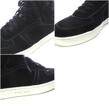 セリーヌ CELINE MU1201 Z Trainer High Top Sneaker スニーカー ハイカット スエード 40 26.5cm 黒 ブラック /YO13 ■AD メンズ_画像7