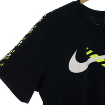 ナイキ NIKE Tシャツ サイドロゴライン スウッシュ CT7010-010 半袖 XL 黒 ブラック /DK メンズ_画像4