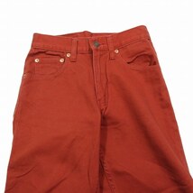 1997年 リーバイス Levi's 90s ヴィンテージ vintage 550 チノパン ワークパンツ ジップフライ W25 L32 赤 レッド/12▲B8 レディース_画像3