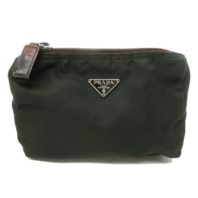 2023年最新】ヤフオク! -prada ポーチ グリーンの中古品・新品・未使用