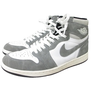 ナイキ NIKE 美品 DZ5485-051 AIR JORDAN 1 RETRO HIGH OG Black and Smoke Grey AJ1 スニーカー シューズ グレー US 10.5 28.5cm 0917