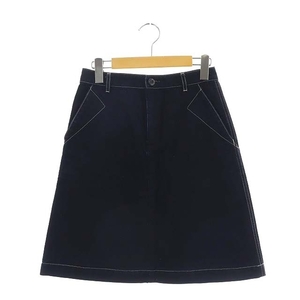  A.P.C. A.P.C. pcs shape Denim skirt knee height 36 navy blue navy /DF #OS lady's 