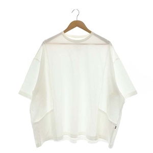イズネス is-ness 23SS switching moss stit t-shirt Tシャツ カットソー 七分袖 M 白 ホワイト /DO ■OS ■AD メンズ