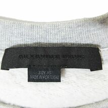 アレキサンダーワン ALEXANDER WANG バーコード ロゴ スウェット トレーナー プルオーバー 長袖 クルーネック グレー XS レディース_画像4