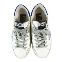 ゴールデングース GOLDEN GOOSE HI STAR グリッタースター スニーカー 厚底 シューズ グリッターヒールタブ サイズ34 シルバー ブルー レデ_画像5