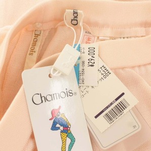 未使用品 シャミー Chamois タグ付き ニットロングスカート フレア ペチコート付き 9 M 薄ピンク /DK レディースの画像8
