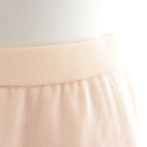 未使用品 シャミー Chamois タグ付き ニットロングスカート フレア ペチコート付き 9 M 薄ピンク /DK レディースの画像6