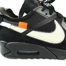 ナイキ NIKE ×OFF-WHITE AIR MAX 90 BLACK/CORN エアマックス90 ブラック/コーン 26cm メンズ_画像7