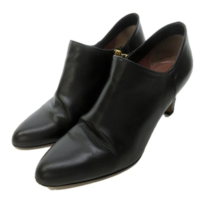  Bally BALLY bootie high heel re zha cai do Zip black black 36 1/2 approximately 23.5cm 0921 lady's 