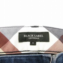 ブラックレーベルクレストブリッジ BLACK LABEL CRESTBRIDGE 近年 デニムパンツ ジーンズ 裏地 切替 チェック テーパード M メンズ_画像3