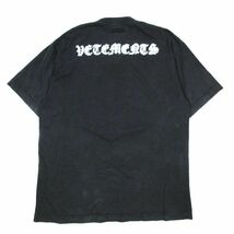 23SS ヴェトモン VETEMENT Reverse anarchy Tシャツ カットソー バイウォッシュ加工 ボンディング加工ロゴ UE54TR190X 半袖 クルーネック_画像2