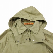 スタジオセブン STUDIO SEVEN Front Trench Mods Coat フロントトレンチ モッズコート ロング フーディ L ベージュ 70864298/1 メンズ レデ_画像4