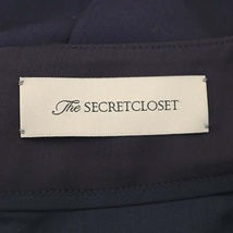 ザシークレットクロゼット The SECRETCLOSET バックスリットスカート タイトスカート ひざ丈 0 紺 ネイビー /DF ■OS レディース_画像3