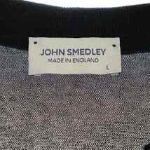 ジョンスメドレー JOHN SMEDLEY ポロニット ポロシャツ ニットシャツ 半袖 スキッパー L 黒 ブラック /DF ■OS ■SH レディース_画像3