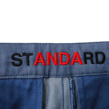 サザビー SAZABY スタンダード STANDARD パンツ テーパード ロールアップ クロップド タック ジップフライ 38 紺 ネイビー /NT6 メンズ_画像3