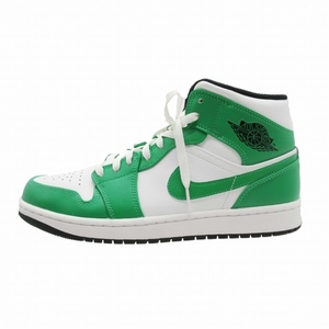 極美品 23SS ナイキ NIKE Air Jordan 1 Mid “Lucky Green”エアジョーダン 1 ミッド ラッキーグリーン スニーカー DQ8426-301