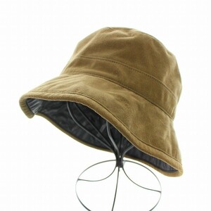 キジマタカユキ KIJIMATAKAYUKI Eco suede bucket hat バケットハット フェイクスエード 帽子 1 S 茶 ブラウン W-211023