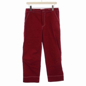 KOCHEkoshe pants chinos wide stitch 36 S red red /YM lady's 