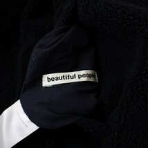 ビューティフルピープル beautiful people リバーシブル MA-1 ジャケット ブルゾン フリース ボア 140 紺 ネイビー /KH レディース_画像6