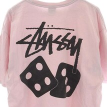 ステューシー STUSSY サイコロ ダイス 半袖 Tシャツ XL ピンク /HS ■OS メンズ_画像6