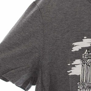 バーバリープローサムコレクション BURBERRY PRORSUM COLLECTION Tシャツ カットソー プリント 大聖堂 半袖 M グレー /YI18 メンズの画像4