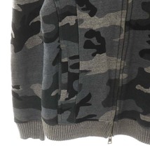 エーケーエム AKM ORIGINAL ROUGHY SWEAT ジャケット カモフラ 迷彩柄 M グレー /AN38 メンズ_画像6