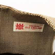 オールドイングランド OLD ENGLAND ワンピース ひざ丈 ノースリーブ 千鳥格子 ウール 38 M 茶 ブラウン /TR30 レディース_画像4