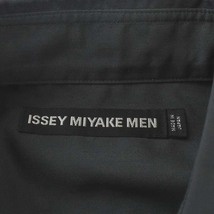 イッセイミヤケメン ISSEY MIYAKE MEN 20AW シャツ 長袖 バックプリーツ 袖プリーツ 3 L グレー /AN16 メンズ_画像3
