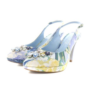  Pool Side POOLSIDE pumps po Inte dotu heel biju-24.0cm light blue light blue yellow yellow /AN5 #OF lady's 