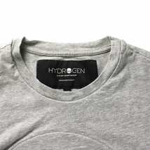 ハイドロゲン HYDROGEN カットソー 長袖 Tシャツ ロンT スカル ロゴ ドクロ XXS グレー 灰色 ■GY18 /MW メンズ_画像3