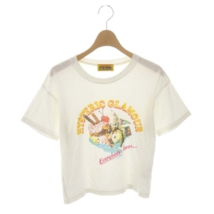 ヒステリックグラマー 22SS HYS PARFAIT Tシャツ カットソー 半袖 パフェプリント F 白 ホワイト マルチカラー /DO ■OS レディース