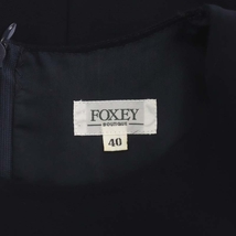 フォクシー ブティック FOXEY BOUTIQUE ワンピース ロング 半袖 40 紺 ネイビー 24160 /HK ■OS レディース_画像3