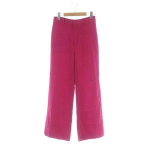  Deuxieme Classe Every tei Islay ik22SS Straight wide pants flair center Press zipper fly 34 pink 