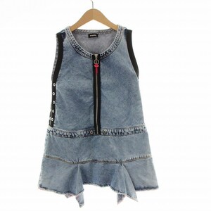  diesel DIESEL Denim One-piece long no sleeve 8 130cm blue blue /TR9 #GY21 lady's 