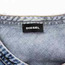 ディーゼル DIESEL デニムワンピース ロング ノースリーブ 8 130cm 青 ブルー /TR9 ■GY21 レディース_画像4