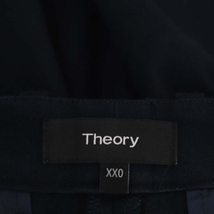 セオリー theory STRETCH CANVAS NADEEMA パンツ ワイド フレア タック XX0 濃紺 ダークネイビー /CX ■OS レディース_画像3