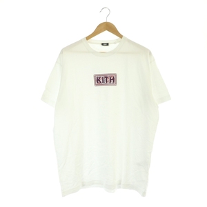 キス KITH 23SS Floral Box Logo Tee Tシャツ カットソー 半袖 ロゴ 花柄 コットン L 白 赤 紺 /NR ■OS ■AD メンズ