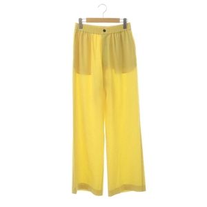  высокий kHYKE талия резина легкий брюки широкий flair молния fly 3 желтый цвет желтый /DO #OS женский 