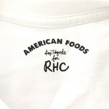 ロンハーマン Ron Herman RHC × 豊田弘治 AMERICAN FOODS Tシャツ カットソー 半袖 S 白 ホワイト 黒_画像4