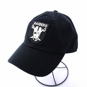 10匣 70’s patch cap RAIDERS ベースボールキャップ 野球帽 OSFA 黒 ブラック /KH メンズ