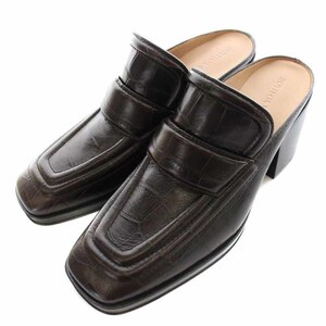  Bottega Veneta BOTTEGA VENETA 21SS Loafer шлепанцы коричневый n ключ каблук кожа черный ko type вдавлено .35.5 22.5cm чай Brown 