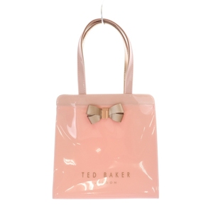 テッドベーカー TED BAKER ハンドバッグ トートバッグ ビニールバッグ リボン ピンク /YB レディース