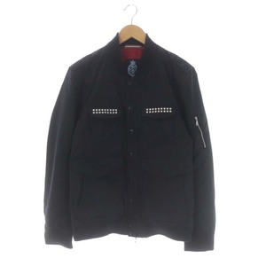 ギルドプライム GUILD PRIME ブルゾン ミリタリージャケット ジャンパー 3 黒 ブラック /ES ■OS メンズ