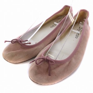 レペット Repetto バレエシューズ パンプス フラット リボン スエード 39 24.7cm ピンク /BM レディース