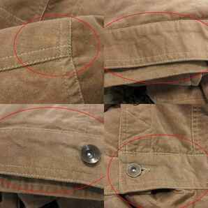 ウールリッチ WOOLRICH ステンカラージャケット フェイクファー ベルベット 中綿 切替 総裏地 M ベージュ /AU メンズの画像5
