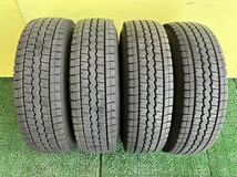 165R13 6PR LT 2020年スダットレス DUNLOP WINTER MAXX タイヤホイールセット　日産ADバン Y12 純正 4穴 PCD100 ET+40 13×5J ハブ60mm_画像2