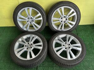 245/45R18 2017年スダットレス ミシュラン タイヤアルミセット5穴 PCD112 ET+43 18×8J ハブ66.6mm Eクラス Eクラスステーションワゴン等に