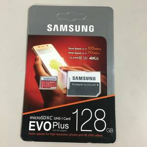 ◆未開封 SAMSUNG EVO Plus 128GB サムスン エボ プラス microSDXC マイクロSDカード　【23/0914/01