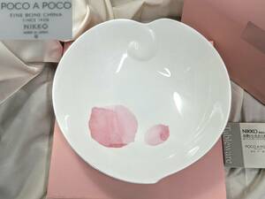 Used unused NIKKO Nikko POCO A POCO/poko*a*poko24cm leaf ball / salad ball leaf / heart motif kitchen tableware paper in box storage goods 